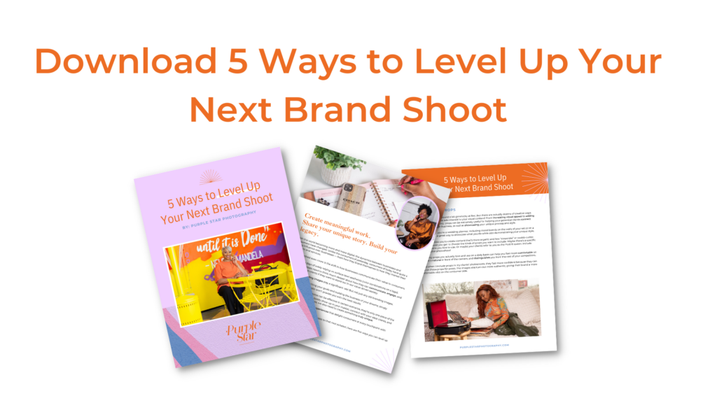 A pdf guide to level up your next brand shoot